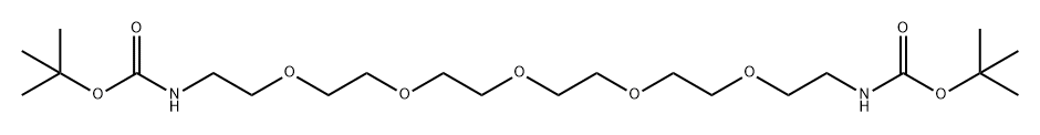 Boc-NH-PEG5-NH-Boc Struktur