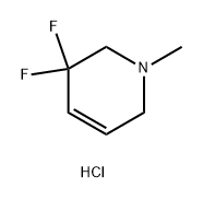 3,3-difluoro-1-methyl-1,2,3,6-tetrahydropyridine hydrochloride Struktur