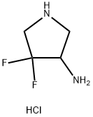 4,4-difluoropyrrolidin-3-amine hydrochloride Struktur