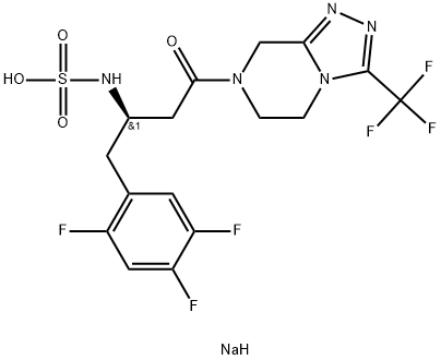 Sitagliptin N-Sulfate (sodium salt) Struktur