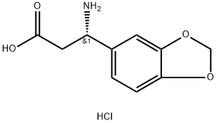 (3S)-3-Amino-3-(2h-1,3-benzodioxol-5-yl)propanoic acid hydrochloride Struktur