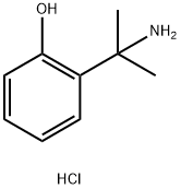 2-(2-aminopropan-2-yl)phenol hydrochloride Struktur