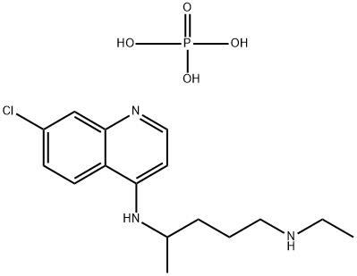 Desethylchloroquine diphosphate salt Struktur