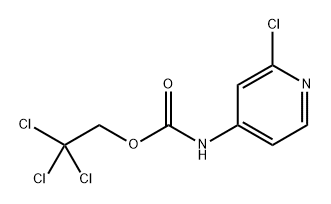 2,2,2-trichloroethyl (2-chloropyridin-4-yl)carbamate Struktur