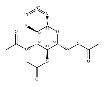 3,4,6-Tri-O-acetyl-2-deoxy-2-fluoro-β-D-glucopyranosyl azide Struktur