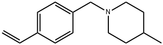 1-[(4-Ethenylphenyl)methyl]-4-methylpiperidine Struktur