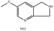 5H-Pyrrolo[3,4-b]pyridine, 6,7-dihydro-3-methoxy-, hydrochloride (1:1) Struktur