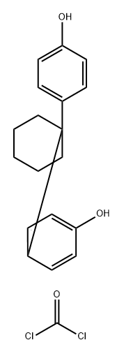 Carbonic dichloride, polymer with 4,4'-cyclohexylidenebis[phenol] Struktur