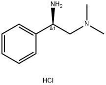 1,2-Ethanediamine, N2,N2-dimethyl-1-phenyl-, hydrochloride (1:2), (1R)- Struktur