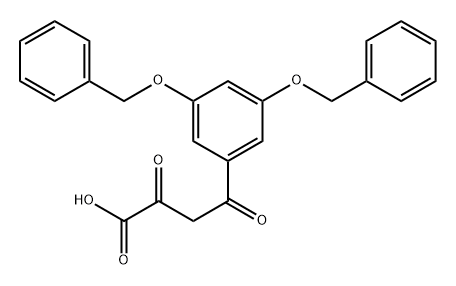 Benzenebutanoic acid, α,γ-dioxo-3,5-bis(phenylmethoxy)- Struktur