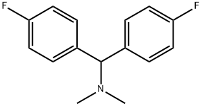 1,1-bis(4-fluorophenyl)-N,N-dimethylmethanamine Struktur