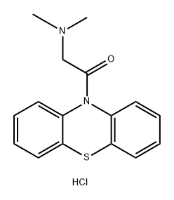 Ethanone, 2-(dimethylamino)-1-(10H-phenothiazin-10-yl)-, hydrochloride (1:1) Struktur