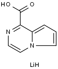 Pyrrolo[1,2-a]pyrazine-1-carboxylic acid, lithium salt (1:1) Struktur