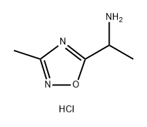 1,2,4-Oxadiazole-5-methanamine, α,3-dimethyl-, hydrochloride (1:2) Struktur