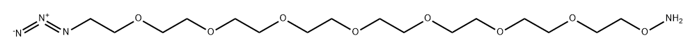 Aminooxy-PEG7-azide Struktur