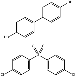 1,1-Biphenyl-4,4-diol, polymer with 1,1-sulfonylbis4-chlorobenzene Struktur