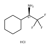 Cyclohexanemethanamine, α-(trifluoromethyl)-, hydrochloride (1:1), (αR)- Struktur