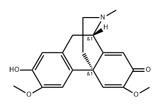 (9α,13α)-5,6,8,14-Tetradehydro-2-hydroxy-3,6-dimethoxy-17-methylmorphinan-7-one Struktur