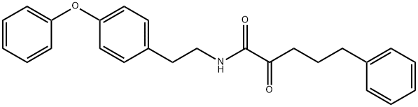 Benzenepentanamide, α-oxo-N-[2-(4-phenoxyphenyl)ethyl]- Struktur