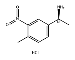 (1S)-1-(4-METHYL-3-NITROPHENYL)ETHYLAMINE HYDROCHLRIDE Struktur