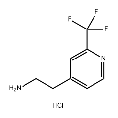 4-Pyridineethanamine, 2-(trifluoromethyl)-, hydrochloride (1:1) Struktur