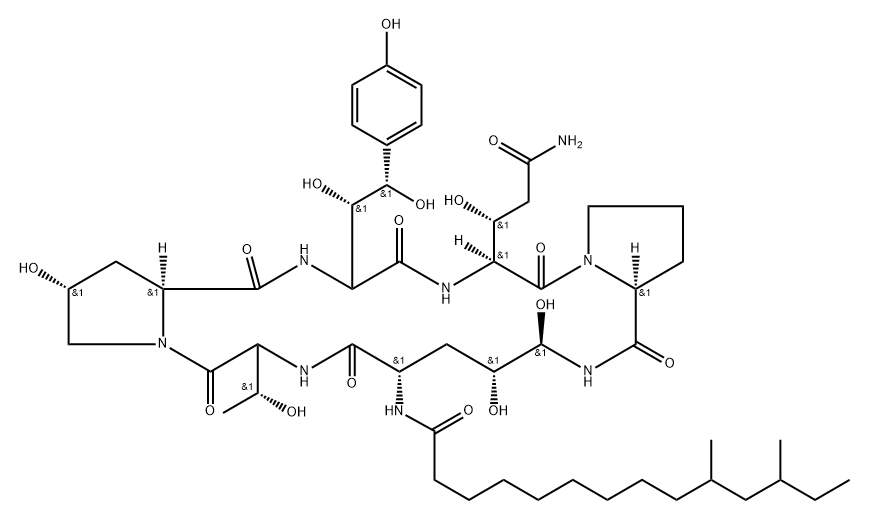 Pneumocandin E0 Struktur