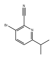 3-bromo-6-isopropylpicolinonitrile Struktur