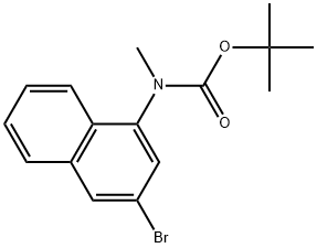 tert-butyl (3-bromonaphthalen-1-yl)(methyl)carbamate Struktur