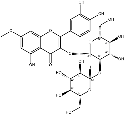 Rhamnetin 3-sophoroside Struktur