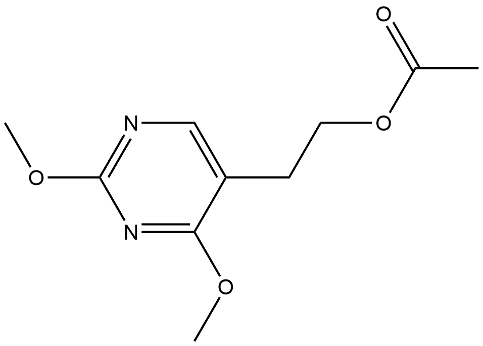 5-Pyrimidineethanol, 2,4-dimethoxy-, 5-acetate