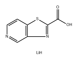 Thiazolo[4,5-c]pyridine-2-carboxylic acid, lithium salt (1:1) Struktur