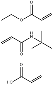 2-Propenoic acid, polymer with N-(1,1-dimethylethyl)-2-propenamide and ethyl 2-propenoate Struktur