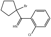 Benzenemethanimine, α-(1-bromocyclopentyl)-2-chloro- Struktur