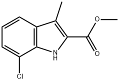 methyl 7-chloro-3-methyl-1H-indole-2-carboxylate Struktur