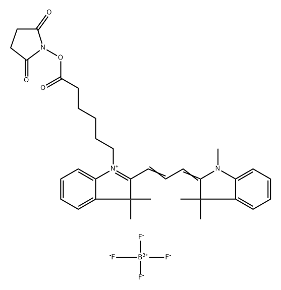 CYANINE3 NHS酯 結構式