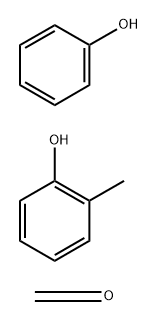 Formaldehyde, polymer with 2-methylphenol and phenol Struktur