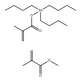 Poly(methylmethacrylate, tributyltin methacrylate) Struktur