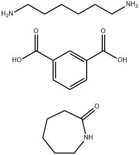 1,3-Benzenedicarboxylic acid, polymer with hexahydro-2H-azepin-2-one and 1,6-hexanediamine Struktur