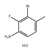 3-bromo-2-fluoro-4-methylaniline hydrochloride Struktur