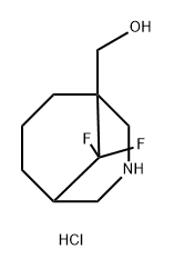 {9,9-difluoro-3-azabicyclo[3.3.1]nonan-1-yl}methanol hydrochloride Struktur