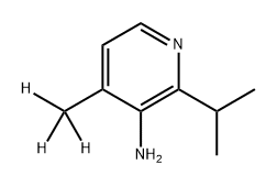 3-Pyridinamine, 4-(methyl-d3)-2-(1-methylethyl)- Struktur