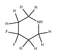 4,4-difluoropiperidine-2,2,3,3,5,5,6,6-d8 Struktur