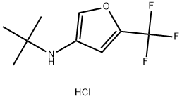 N-(tert-butyl)-5-(trifluoromethyl)furan-3-amine hydrochloride Structure