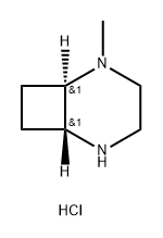 rac-(1R,6R)-2-methyl-2,5-diazabicyclo[4.2.0]octane dihydrochloride, trans Struktur