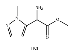 methyl 2-amino-2-(1-methyl-1H-pyrazol-5-yl)acetate dihydrochloride Struktur