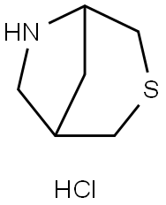 3-thia-6-azabicyclo[3.2.1]octane hydrochloride Struktur