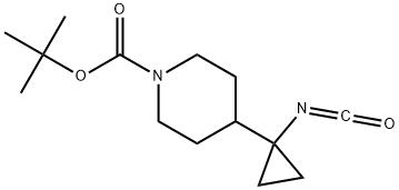 tert-butyl 4-(1-isocyanatocyclopropyl)piperidine-1-carboxylate Structure