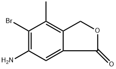 6-Amino-5-bromo-4-methylisobenzofuran-1(3H)-one Struktur