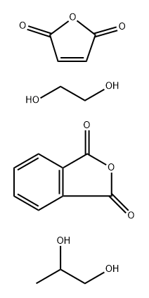 1,3-Isobenzofurandione, polymer with 1,2-ethanediol, 2,5-furandione and 1,2-propanediol Struktur