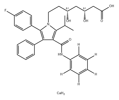 [2H5]-Atorvastatin calcium salt Struktur